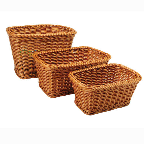 Rectangular Plastic Woven Baskets