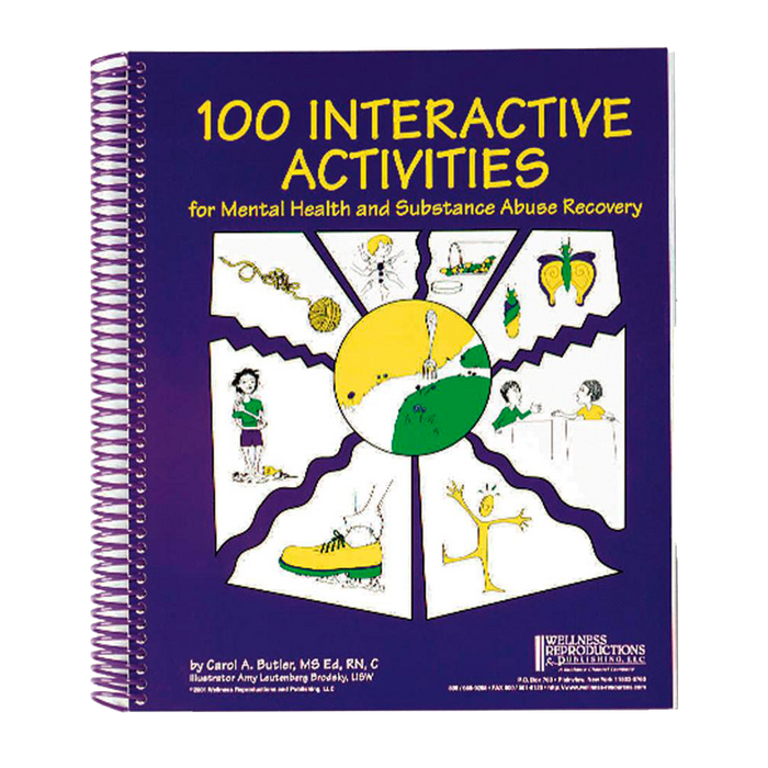 Wookbook with With 100 plus activities, groups work through Anger Management, Assertion, Stress, Self-Esteem, Sobriety, Problem Solving