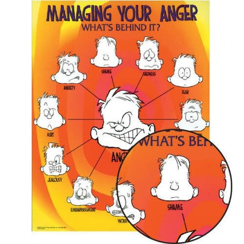 Laminated Managing Your Anger Poster