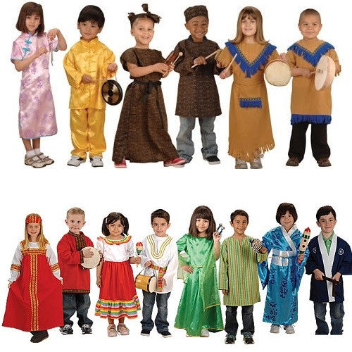 Set of 14 Costumes from Around the World