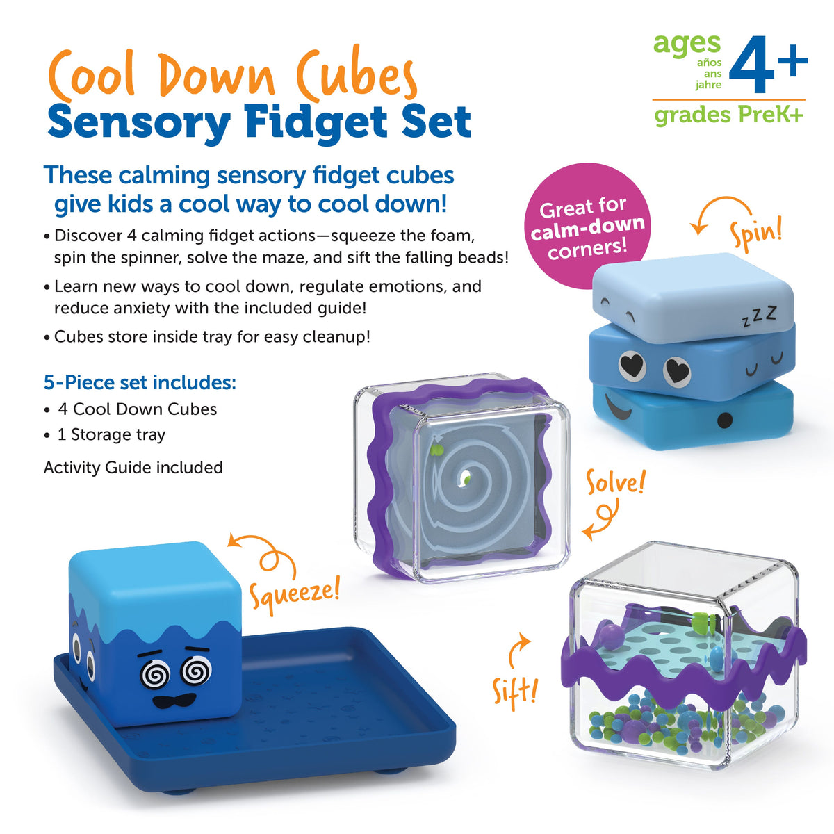 Using Fidget Cubes Cool Down Cubes Sensory Fidget Set – ChildTherapyToys