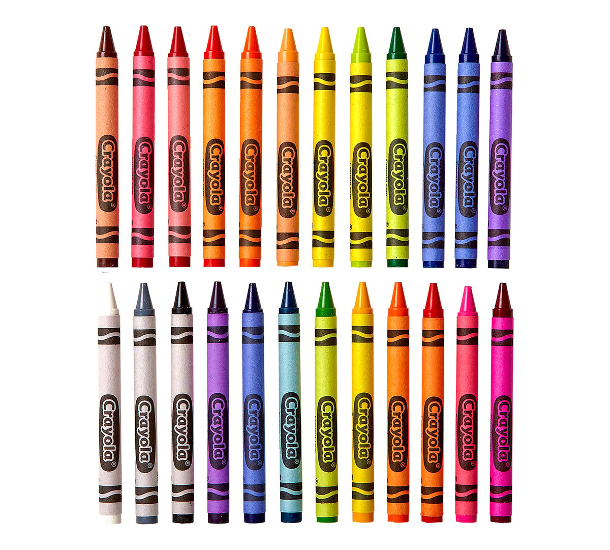 Set Di 3 Pastelli Classici Per Bambini, 24 Pezzi Per Confezione, Colori Assortiti, Atossici, Made In USA