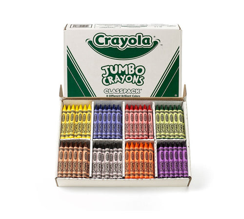 Crayola Jumbo Crayons Classpack, 200 Count
