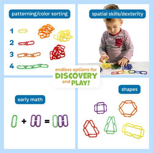 Rainbow Links Set with Tote