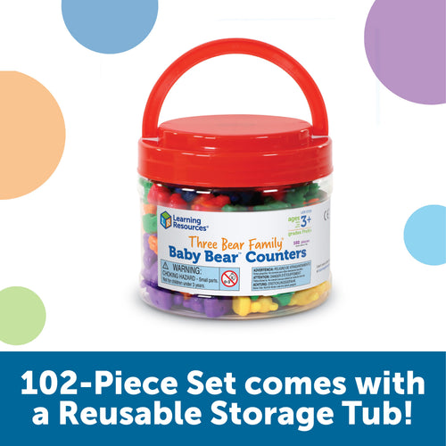 Baby Bear Counters (tub of 102)