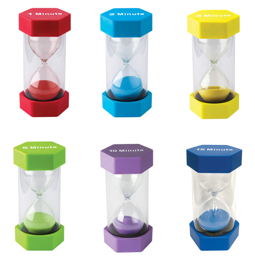 Large Sand Timer Combo 6 Pack