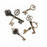 Fancy bronze nøgler (par)