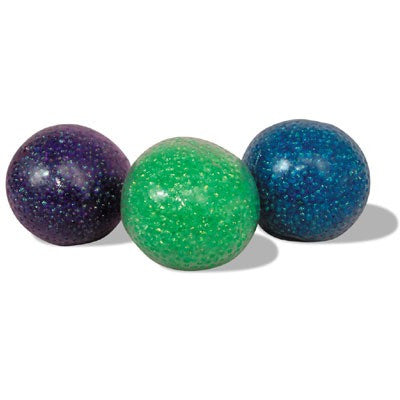 Palla antistress con perline glitterate: giocattoli per la terapia infantile