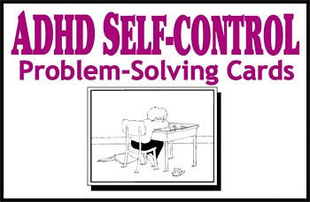 Tarjetas de resolución de problemas de autocontrol de TDAH