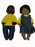 Pair of 13 Inch Dolls - African American