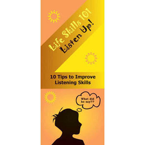 Life Skills 101 Pamphlet: Listen Up Listening Skills 25 pack