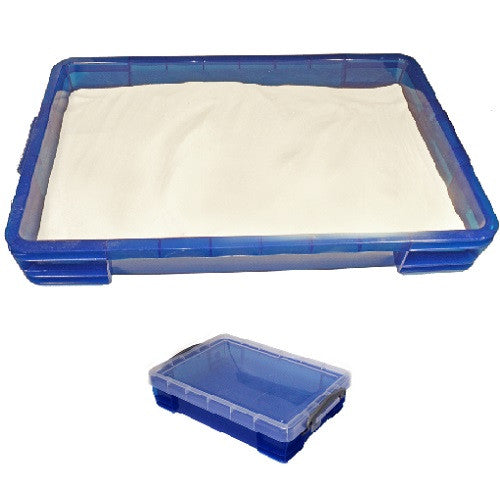 Piccolo vassoio portatile per sabbia da 4 litri e sabbia bianca da 2 libbre