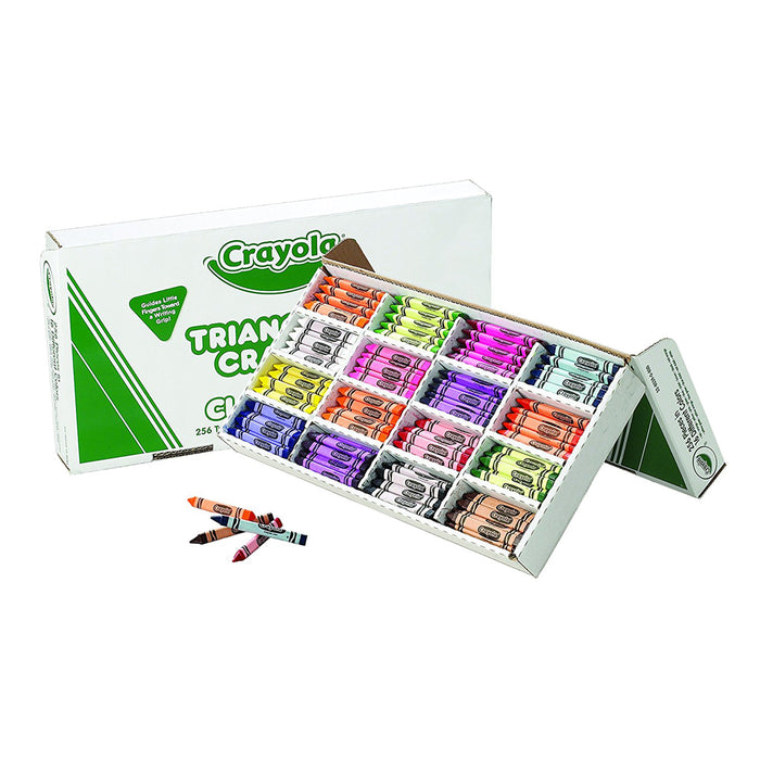 256 pc Crayola Triangular Assortment (16 colors)
