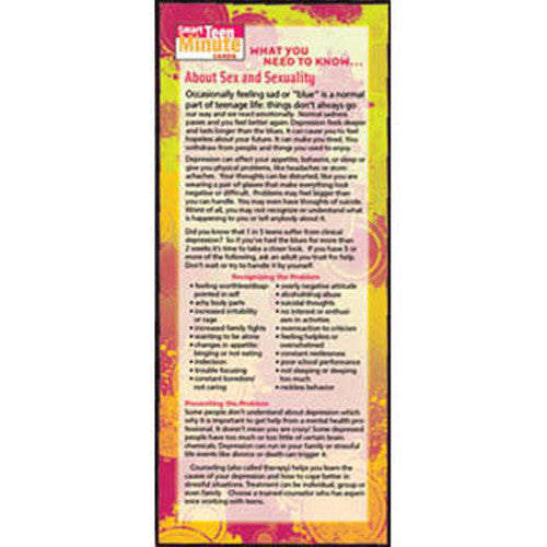 What You Need to Know... About Sex and Sexuality Smart Teen Minute Card 50-pack