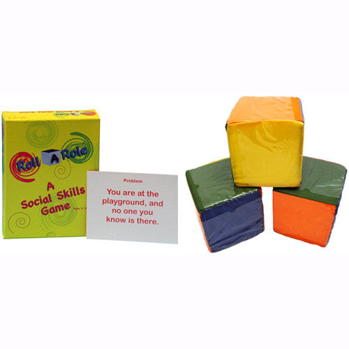 Rotola un ruolo: un set di cubi e carte di gioco di abilità sociali