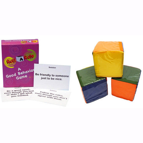 Roll a role: un gioco di buon comportamento (set di carte e cubi)