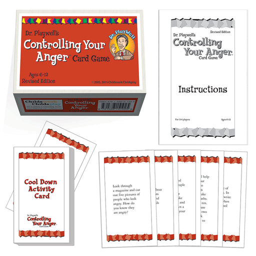 El juego de cartas Controlling Your Anger de Dr. Playwell
