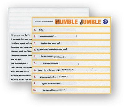Mumble jumble: un gioco di conversazione sociale