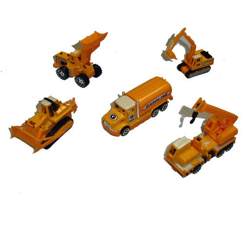 5-teiliges Baufahrzeug-Set