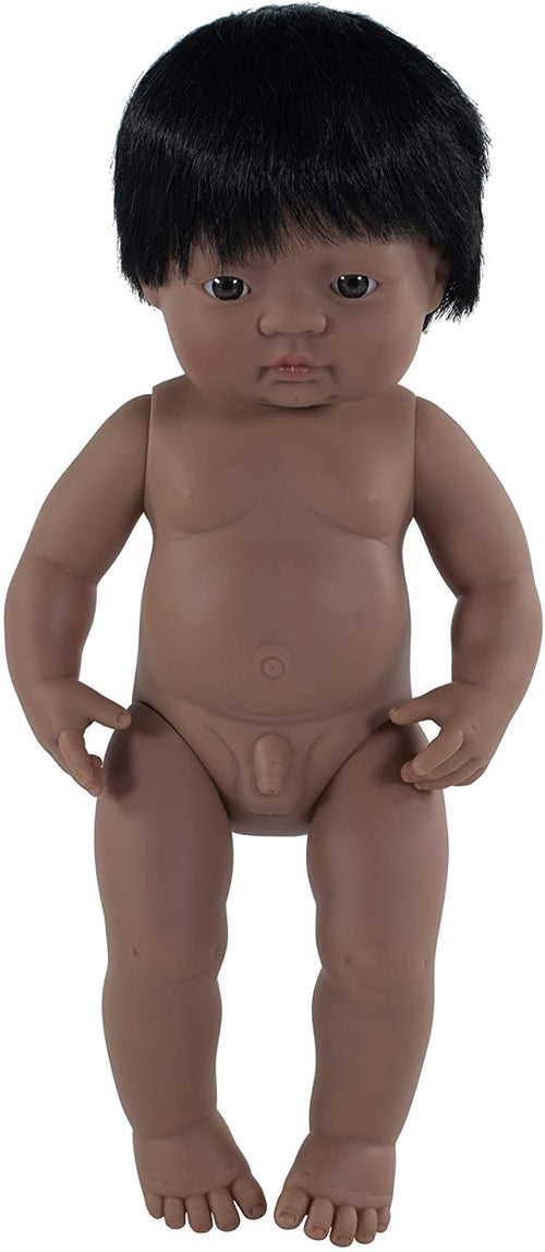 15 Inch Anatomically Correct Hispanic Boy Doll