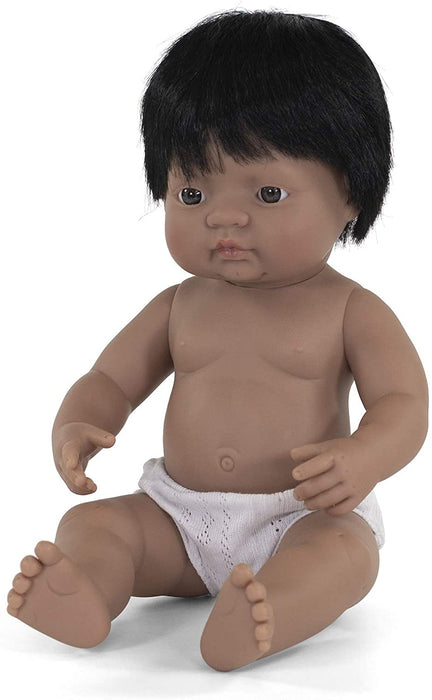 15 Inch Anatomically Correct Hispanic Boy Doll