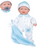 La Baby 11 tums mjuk kropp babydocka i blått med realistiska egenskaper