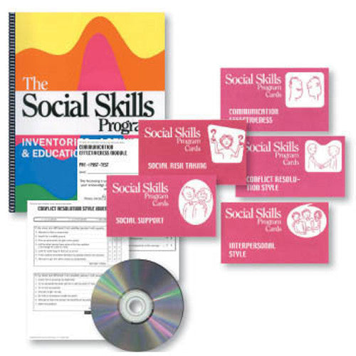 Il set di libri e carte del programma sulle abilità sociali
