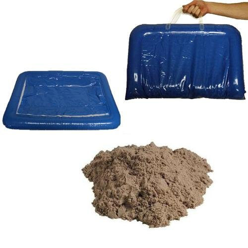 11 Pfund kinetischer Sand mit aufblasbarer Sandschale – ChildTherapyToys