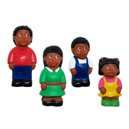 4 miembros de la familia afroamericana