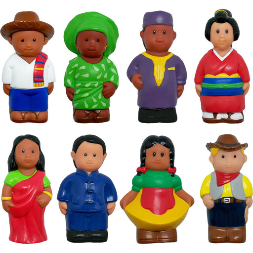 Acht multikulturelle Charaktere