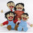 Famiglia di marionette asiatiche