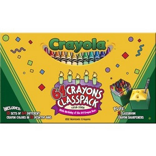 832 pc Best Buy Crayola Assortment (64 colors)