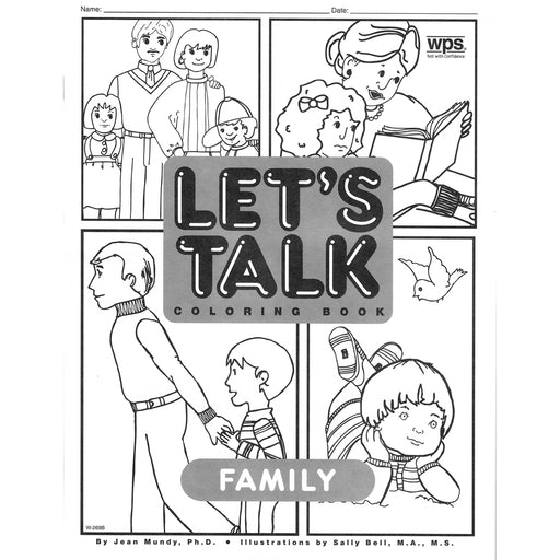 Let's Talk Coloring Book - Famiglia, set di 6