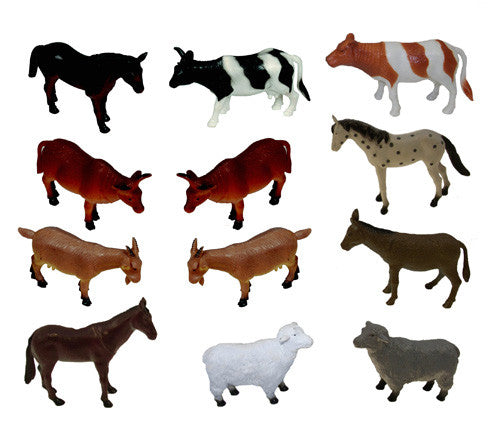 Animali da fattoria grandi (set da 12)