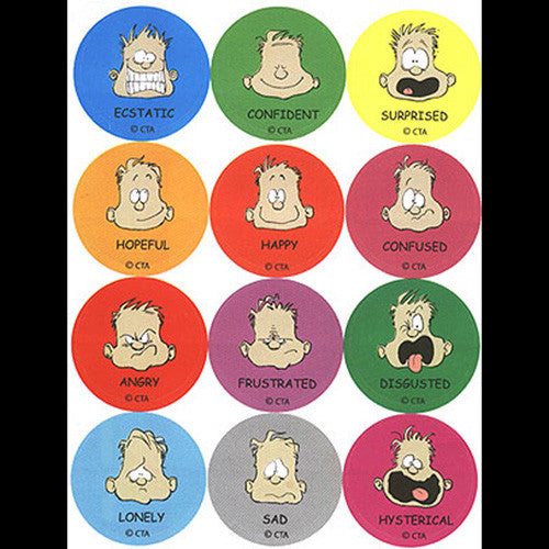 Different Feeling Sticker FEELINGS — ChildTherapyToys