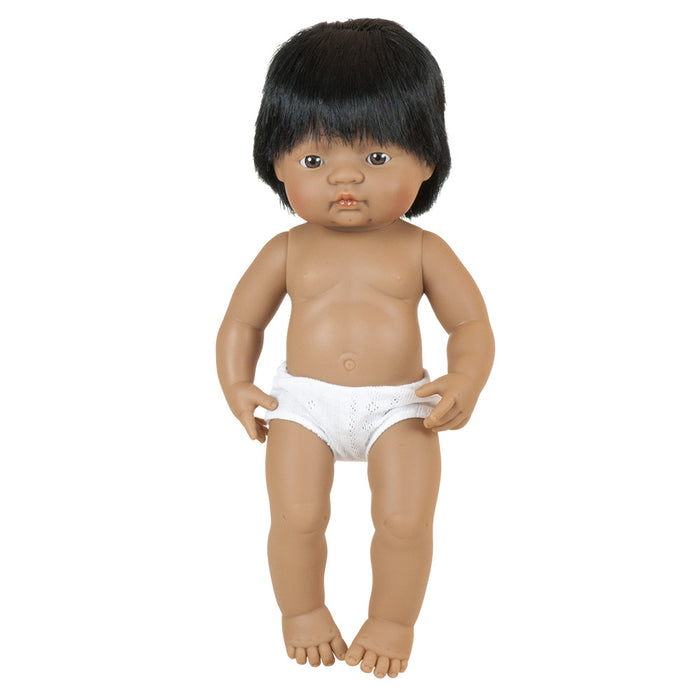 15 Inch Anatomically Correct Hispanic Boy Doll