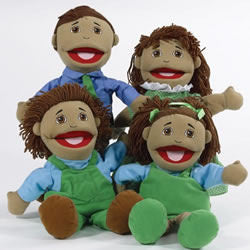 Hispanic Puppet Family