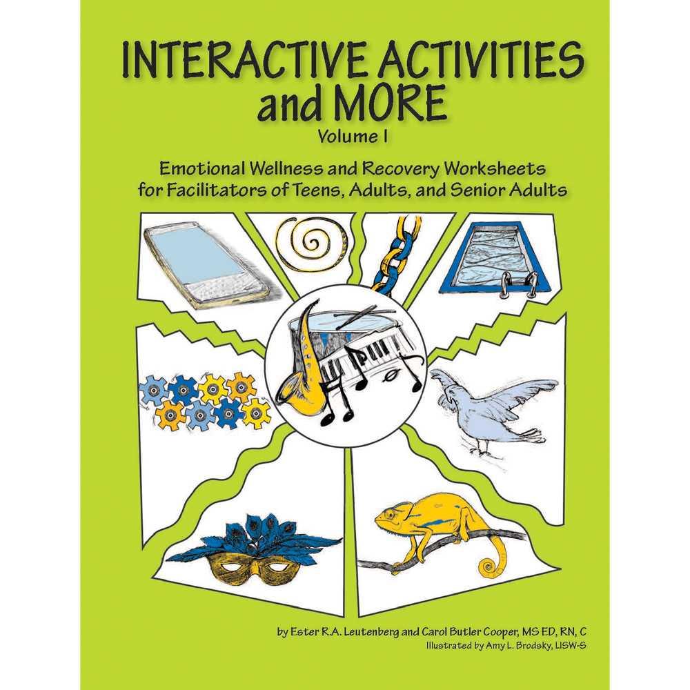 Actividades interactivas y más, Volumen 1 (Hojas de trabajo de recuperación y bienestar emocional)