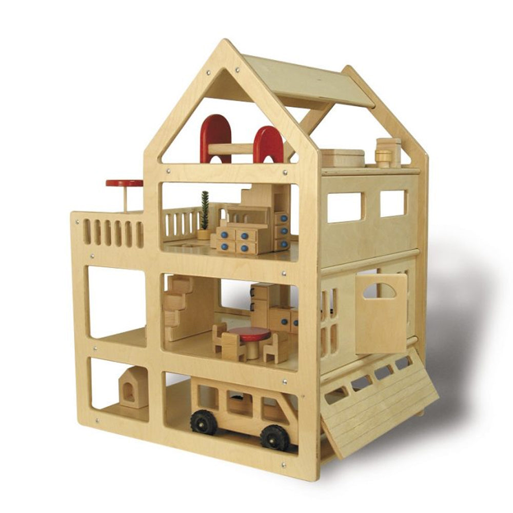 Large American Made Dollhouse — ChildTherapyToys