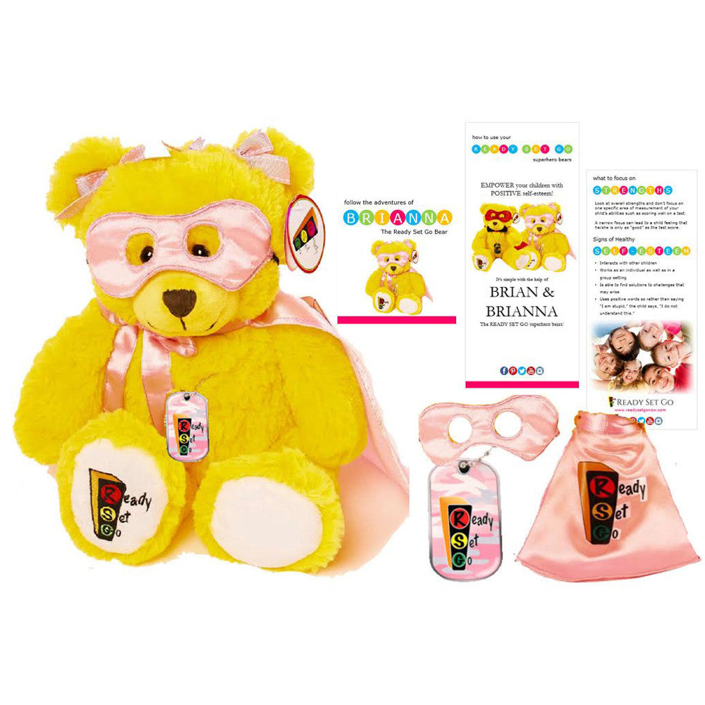 Brianna, Super Hero Play Therapy Bear and accessories