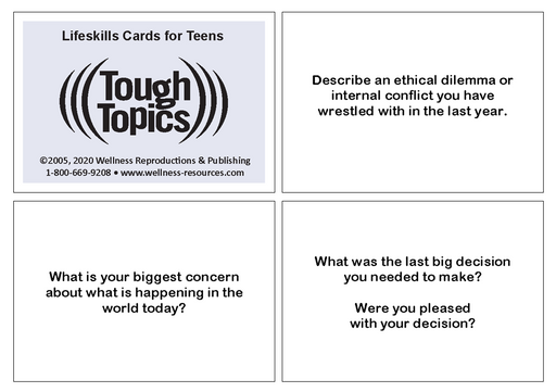 Carte Lifeskills per adolescenti: argomenti difficili