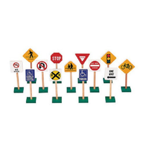 7 Inch Block Play Traffic Signs