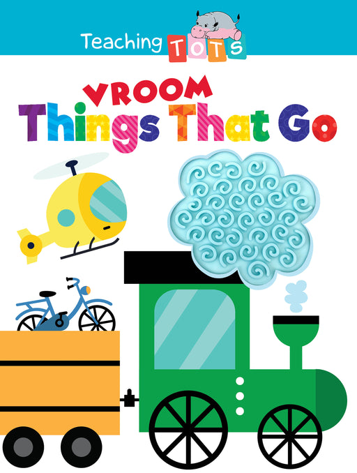 Vroom: Things That Go Libros de cartón de tacto y tacto de silicona sensorial