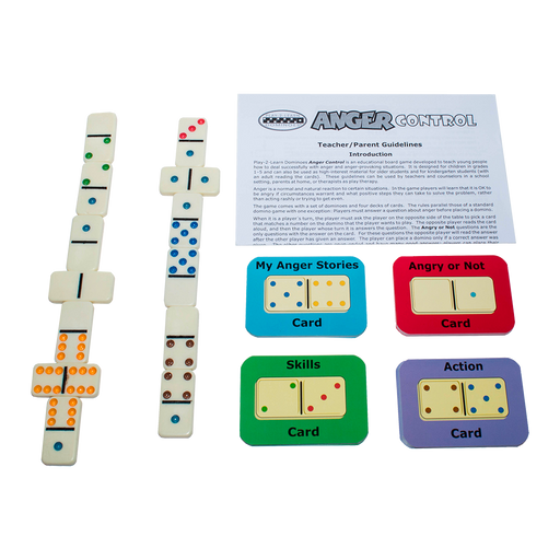 Vredekontrol: spil-2-lær dominobrikker
