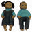 Pair of 13 Inch Dolls - Native American