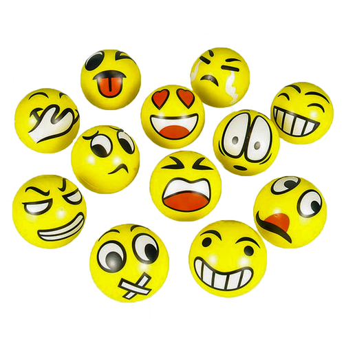 Emoticon 3" Stress Ball (set of 12)